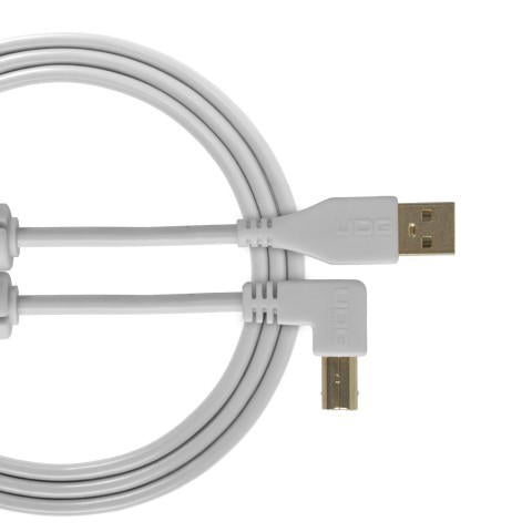 UDG Ultimate USB 2.0 A-B Blanco Conec. Ángulo 1m