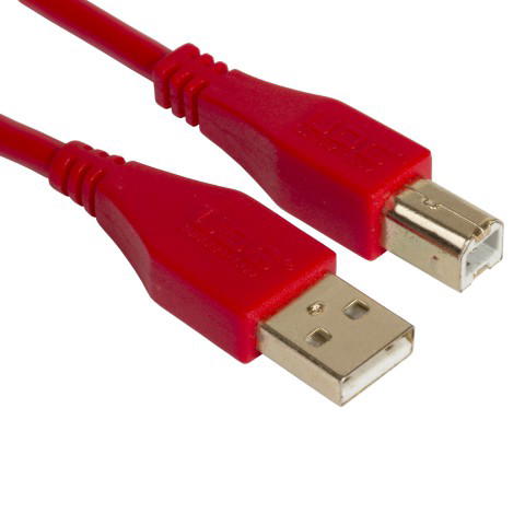 UDG Ultimate USB 2.0 A-B Rojo Conec. Recto 2m