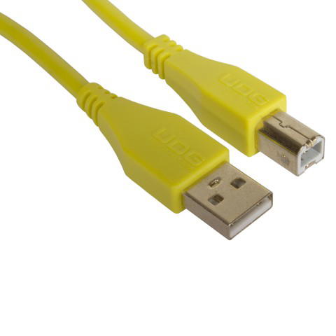UDG Ultimate USB 2.0 A-B Amarillo Conec. Recto 3m