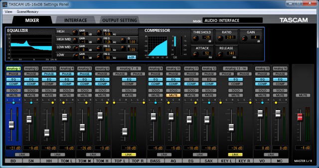 Tascam US-16x08