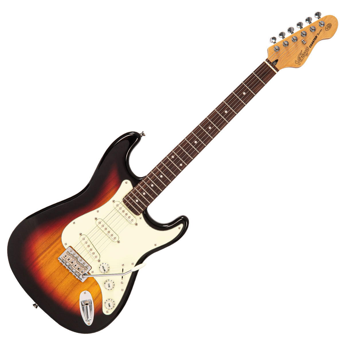 VINTAGE V60 COASTER GUITAR.ELEC - 3 TONE SUNBURST