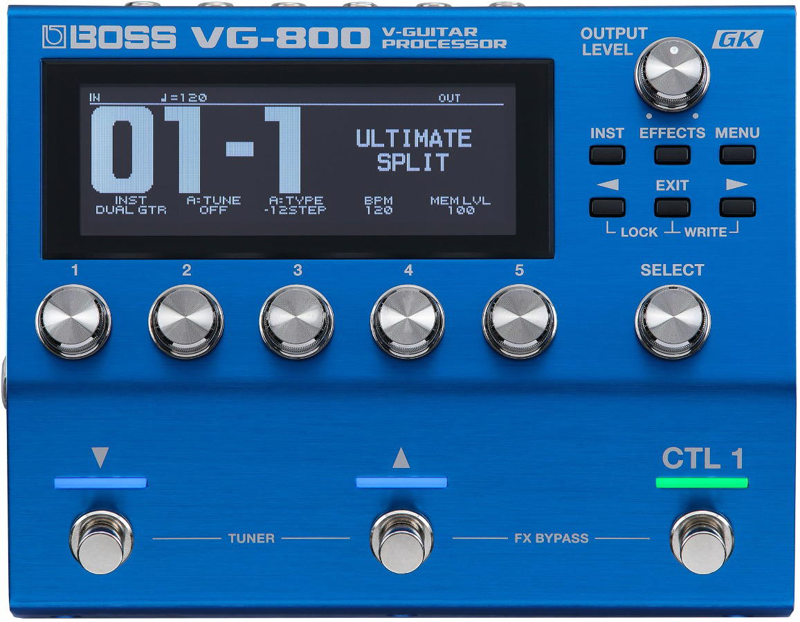 PEDALERA Y SINTETIZADOR BOSS VG-800