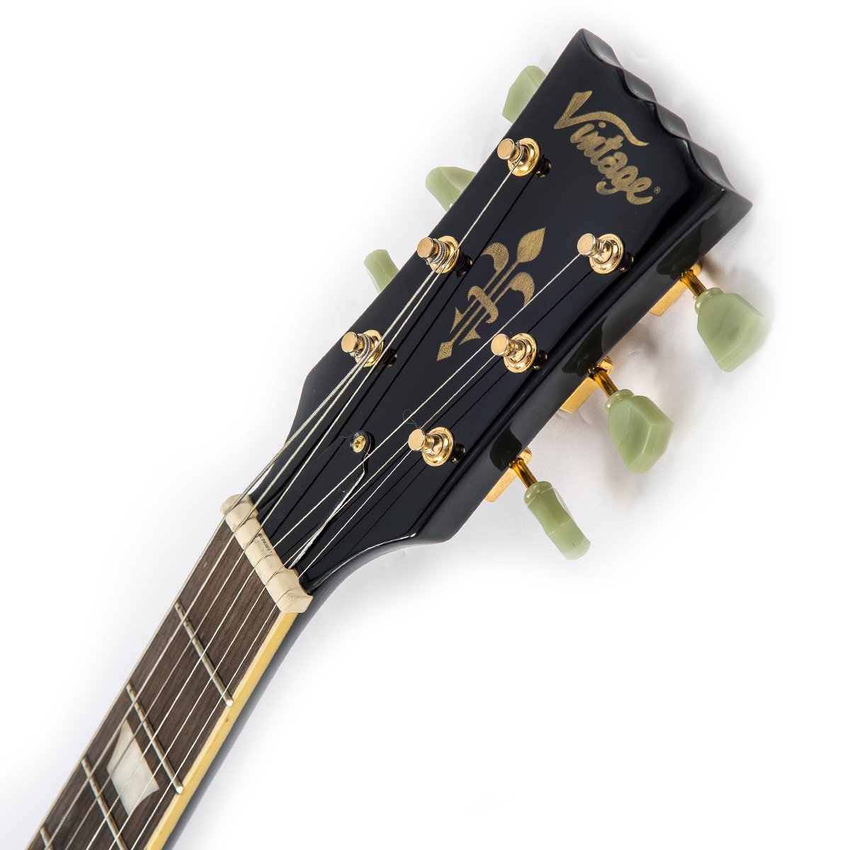 VINTAGE V100 GUITAR- GLOSS BLACK