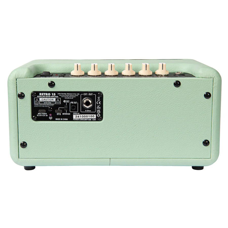 VINTAGE RETRO 15 AMPLIFIER WITH DSP - MINT GREEN