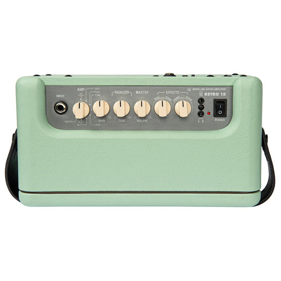 VINTAGE RETRO 15 AMPLIFIER WITH DSP - MINT GREEN