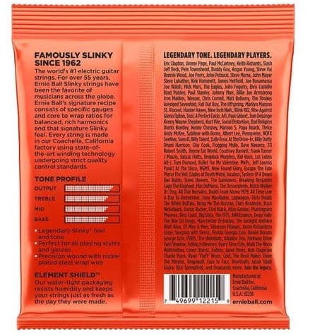 Ernie Ball Juego Eléctrica Slinky Heavy Bottom 10-52