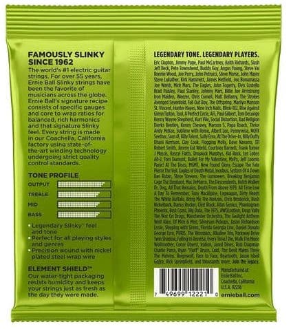 Ernie Ball Juego Eléctrica Slinky Regular 10-46