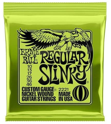 Ernie Ball Juego Eléctrica Slinky Regular 10-46