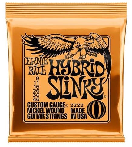 Ernie Ball Juego Eléctrica Slinky Hybrid 9-46