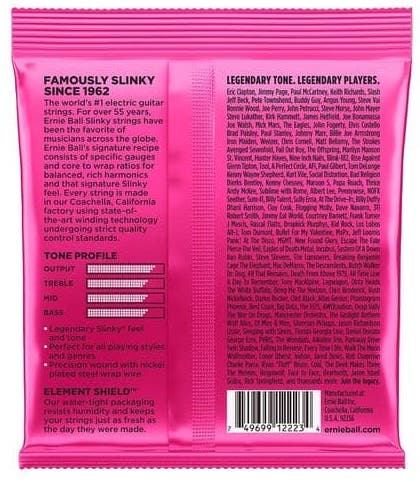Ernie Ball Juego Eléctrica Slinky Super 9-42
