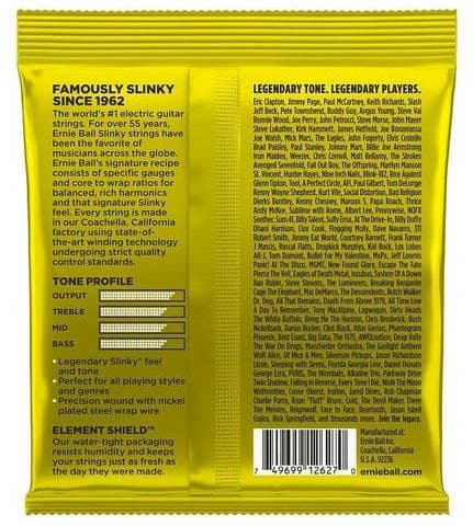 Ernie Ball Juego Eléctrica Slinky Beefy 11-54
