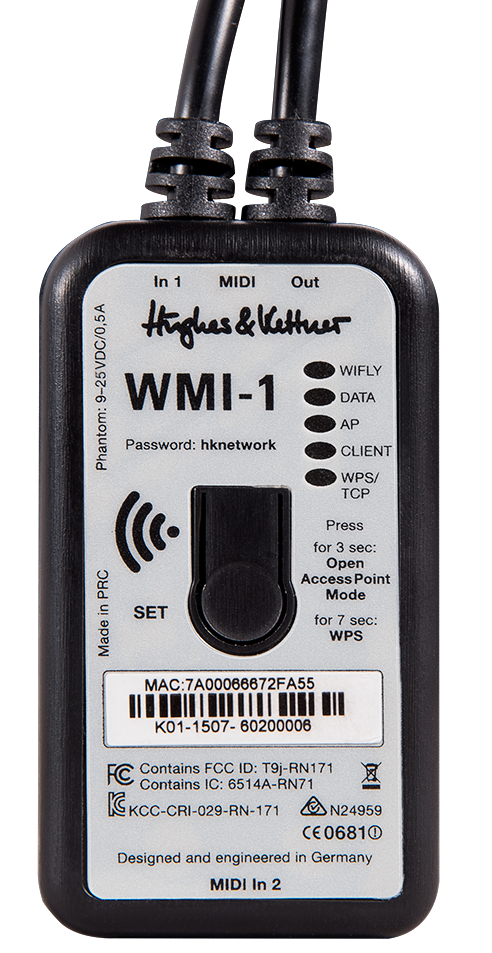 Hughes & Kettner WMI-1 interface Midi sin cable para GM3 