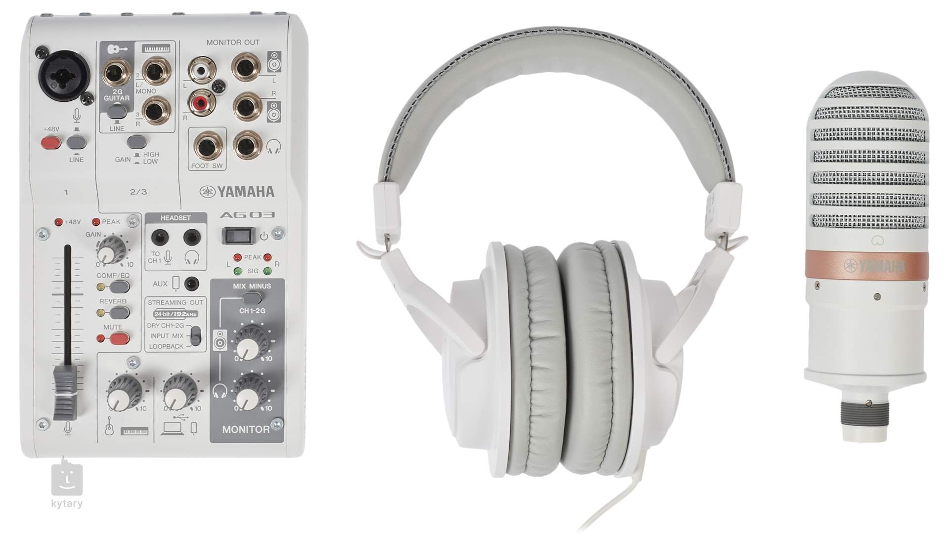 Yamaha AG03MK2W LSPK Pack para Streaming