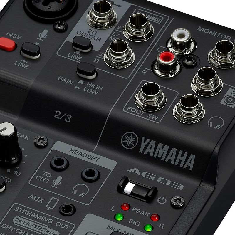 Yamaha AG03MK2B Mezclador para Streaming