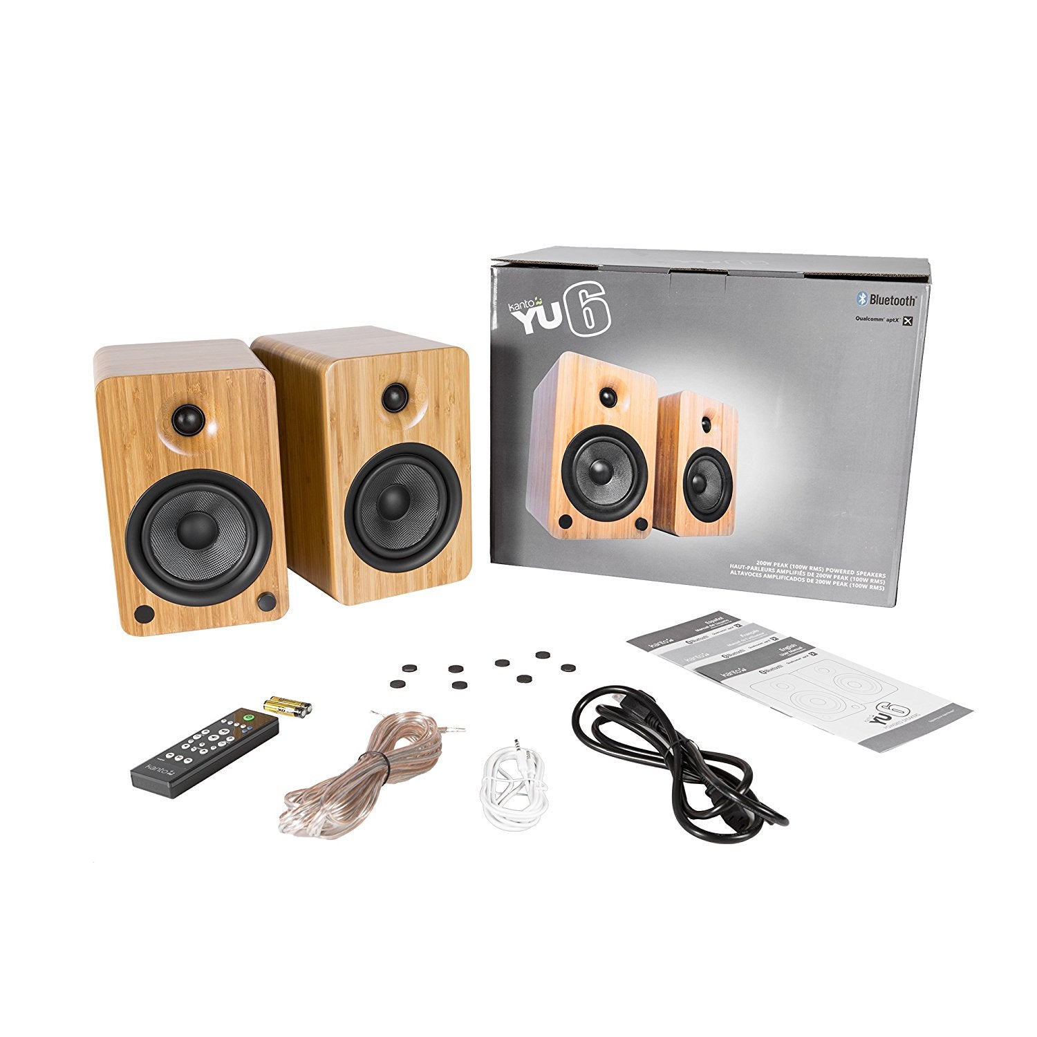 Kanto YU6 Bluetooth Bamboo