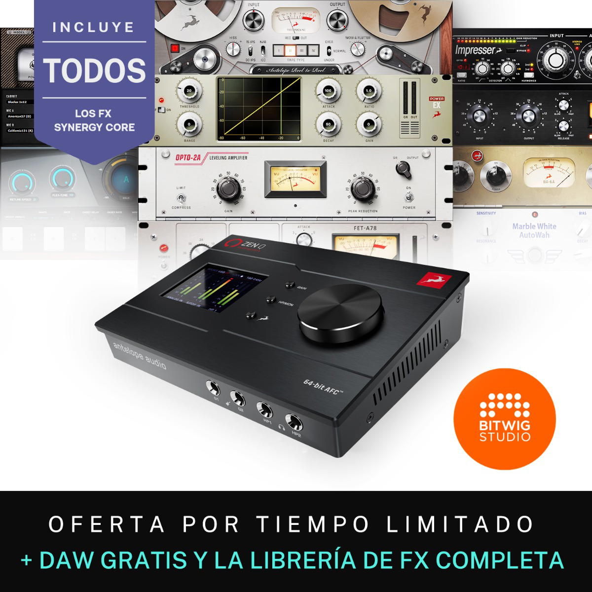 Antelope Zen Q SC USB-C + Librería completa de FX Antelope