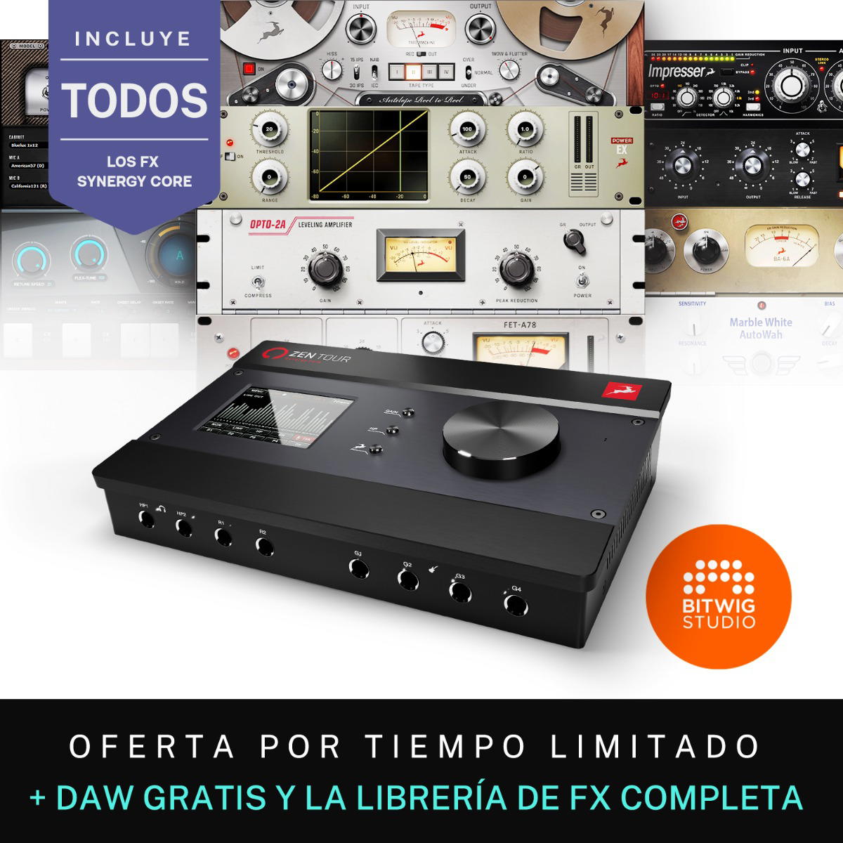Antelope Zen Tour Synergy Core + Librería completa de FX Antelope